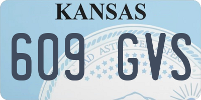 KS license plate 609GVS