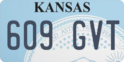 KS license plate 609GVT