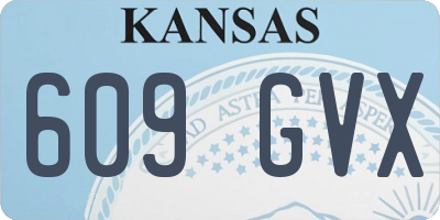 KS license plate 609GVX