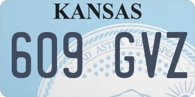 KS license plate 609GVZ