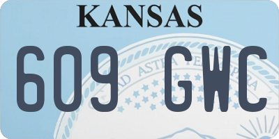 KS license plate 609GWC