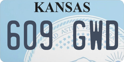 KS license plate 609GWD