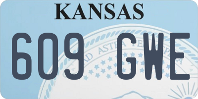 KS license plate 609GWE