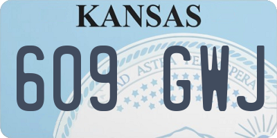 KS license plate 609GWJ