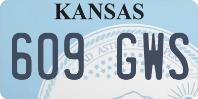 KS license plate 609GWS