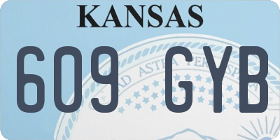 KS license plate 609GYB