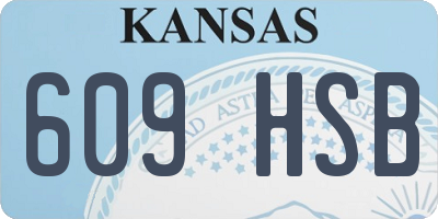 KS license plate 609HSB