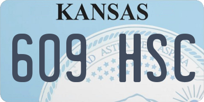 KS license plate 609HSC