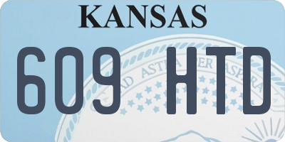 KS license plate 609HTD