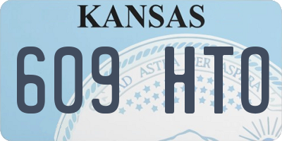 KS license plate 609HTO