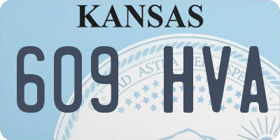 KS license plate 609HVA