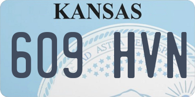 KS license plate 609HVN