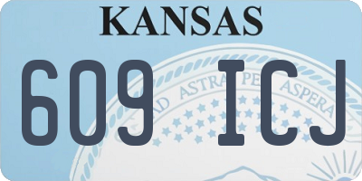 KS license plate 609ICJ