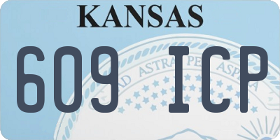 KS license plate 609ICP