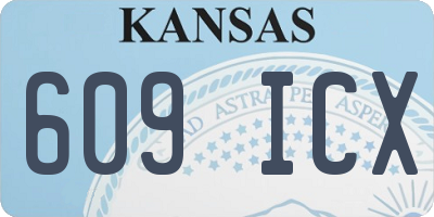 KS license plate 609ICX