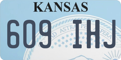KS license plate 609IHJ