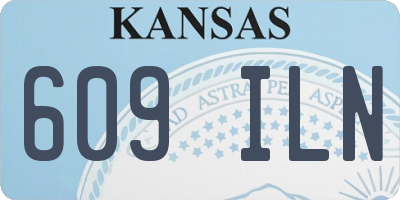 KS license plate 609ILN