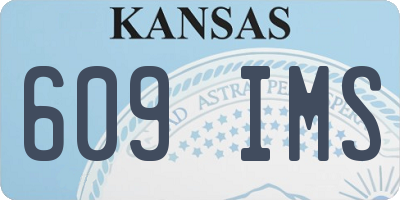 KS license plate 609IMS