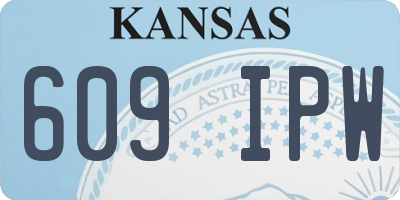 KS license plate 609IPW