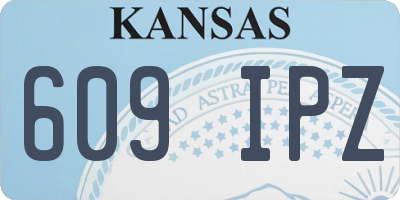 KS license plate 609IPZ