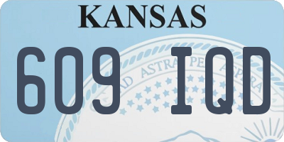KS license plate 609IQD