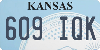 KS license plate 609IQK