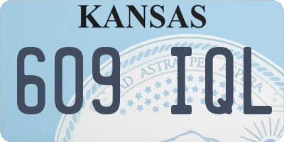 KS license plate 609IQL