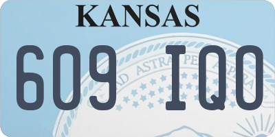 KS license plate 609IQO