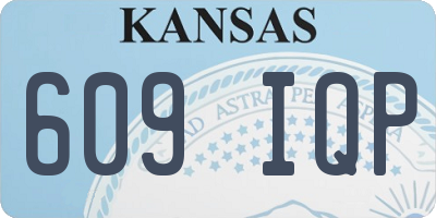 KS license plate 609IQP