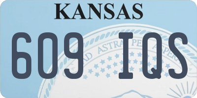 KS license plate 609IQS