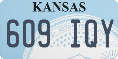 KS license plate 609IQY