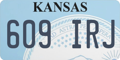 KS license plate 609IRJ