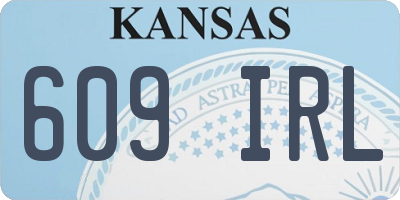 KS license plate 609IRL