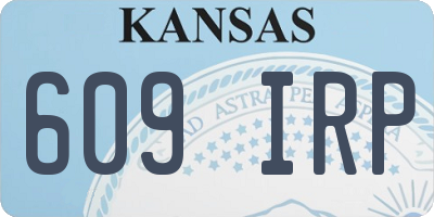 KS license plate 609IRP
