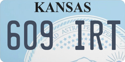 KS license plate 609IRT