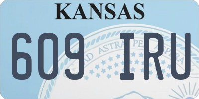 KS license plate 609IRU