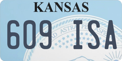 KS license plate 609ISA