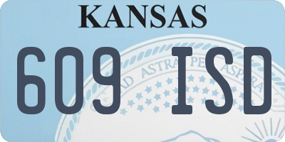 KS license plate 609ISD