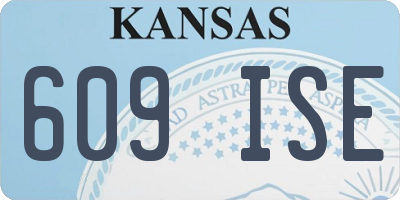 KS license plate 609ISE