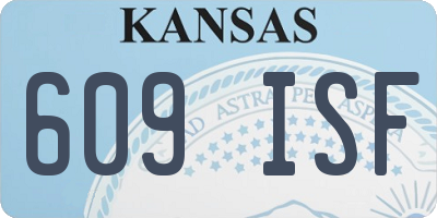 KS license plate 609ISF