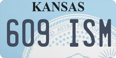 KS license plate 609ISM