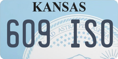 KS license plate 609ISO