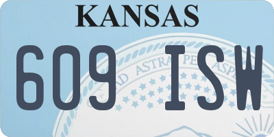 KS license plate 609ISW