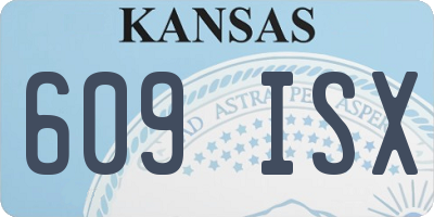 KS license plate 609ISX