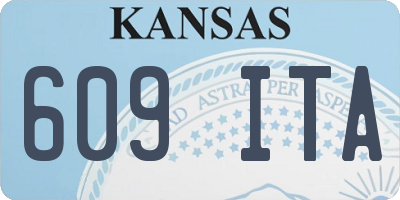 KS license plate 609ITA