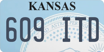 KS license plate 609ITD