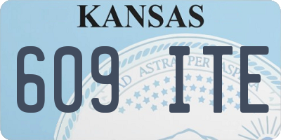 KS license plate 609ITE