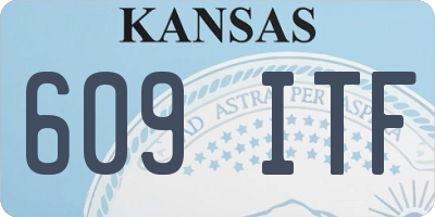 KS license plate 609ITF