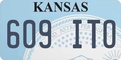 KS license plate 609ITO