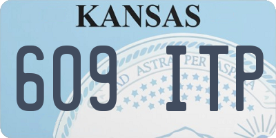 KS license plate 609ITP